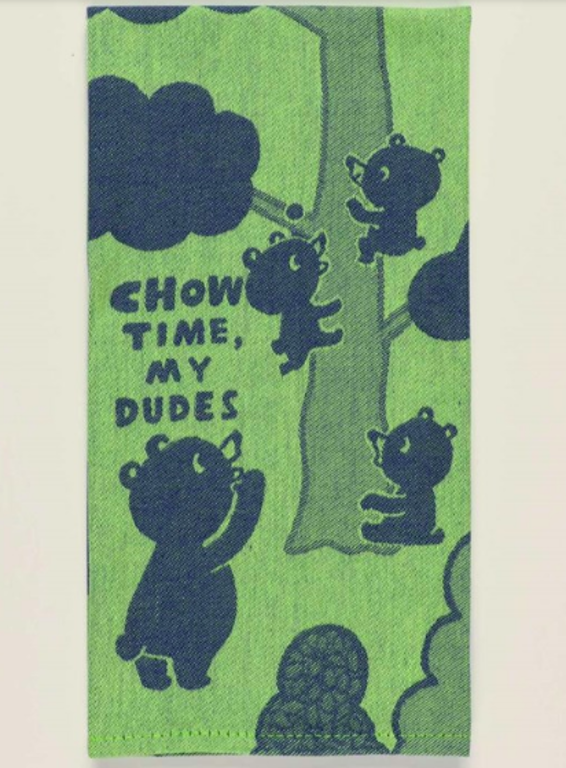 Chow Time, My Dudes Dish Towel