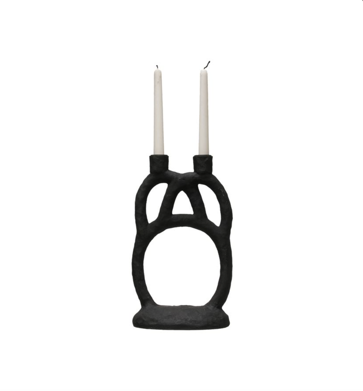 Resin Double Taper Candle Holder