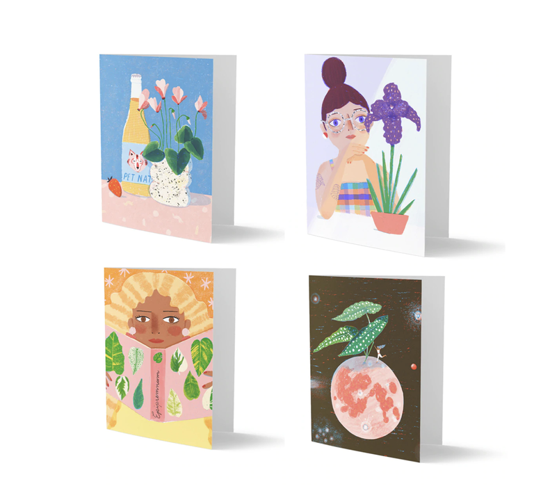 House Plants Mini Card Set of 8