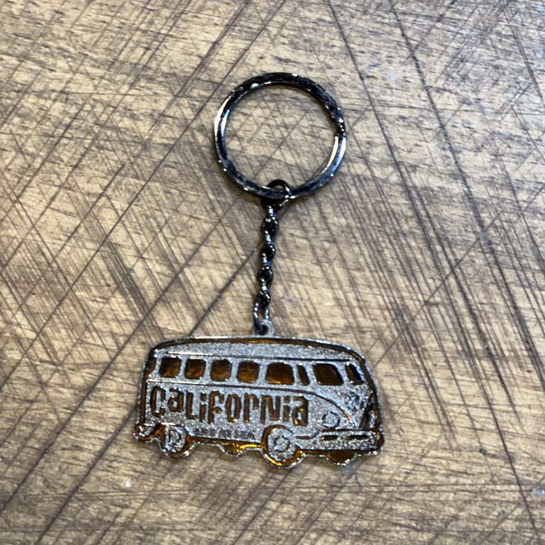 HB VW Bus Enamel  Keychain
