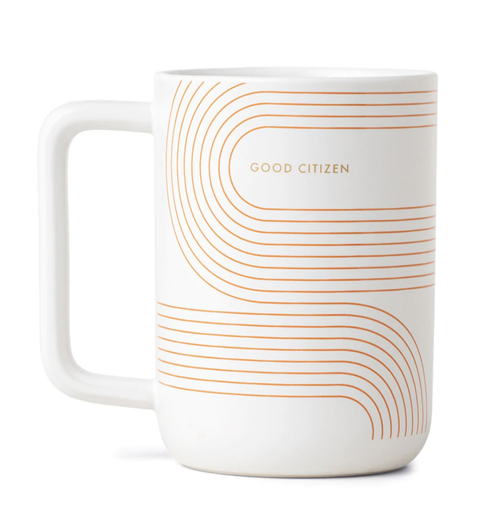 Good Citizen Coffee Co. Retro Lines 12oz Mug, Ceramic