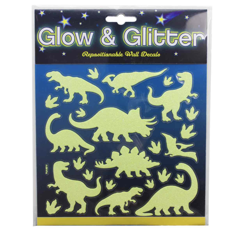Glitter Glow Dino Wall Decal