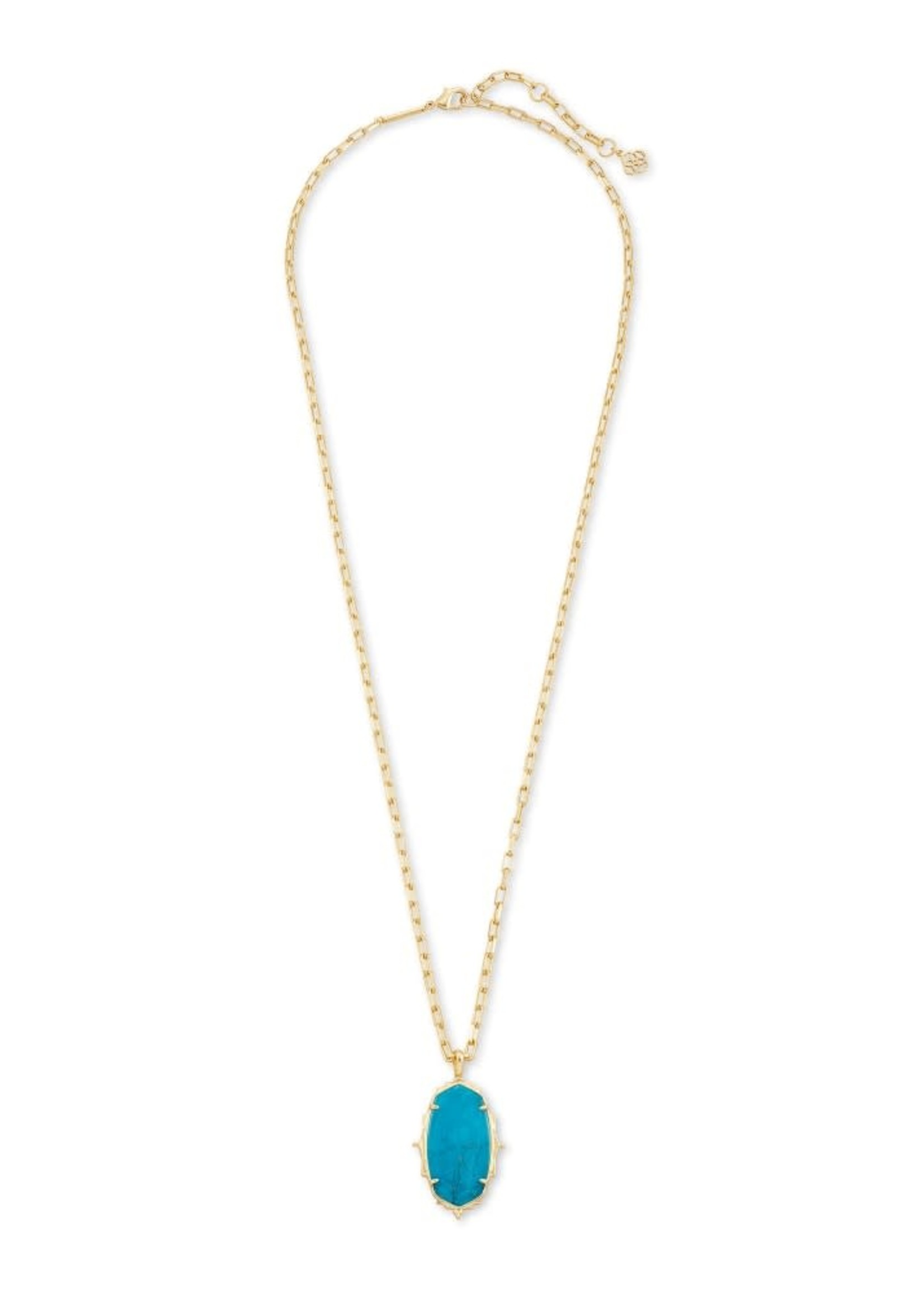 Kendra Scott Baroque Ella Pendant Gold/Teal