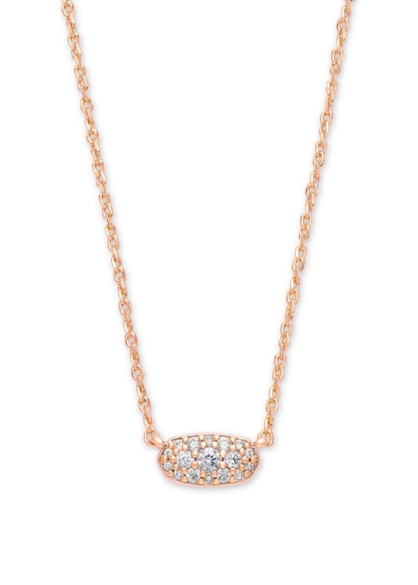 Kendra Scott Grayson Crystal Rose Gold White CZ