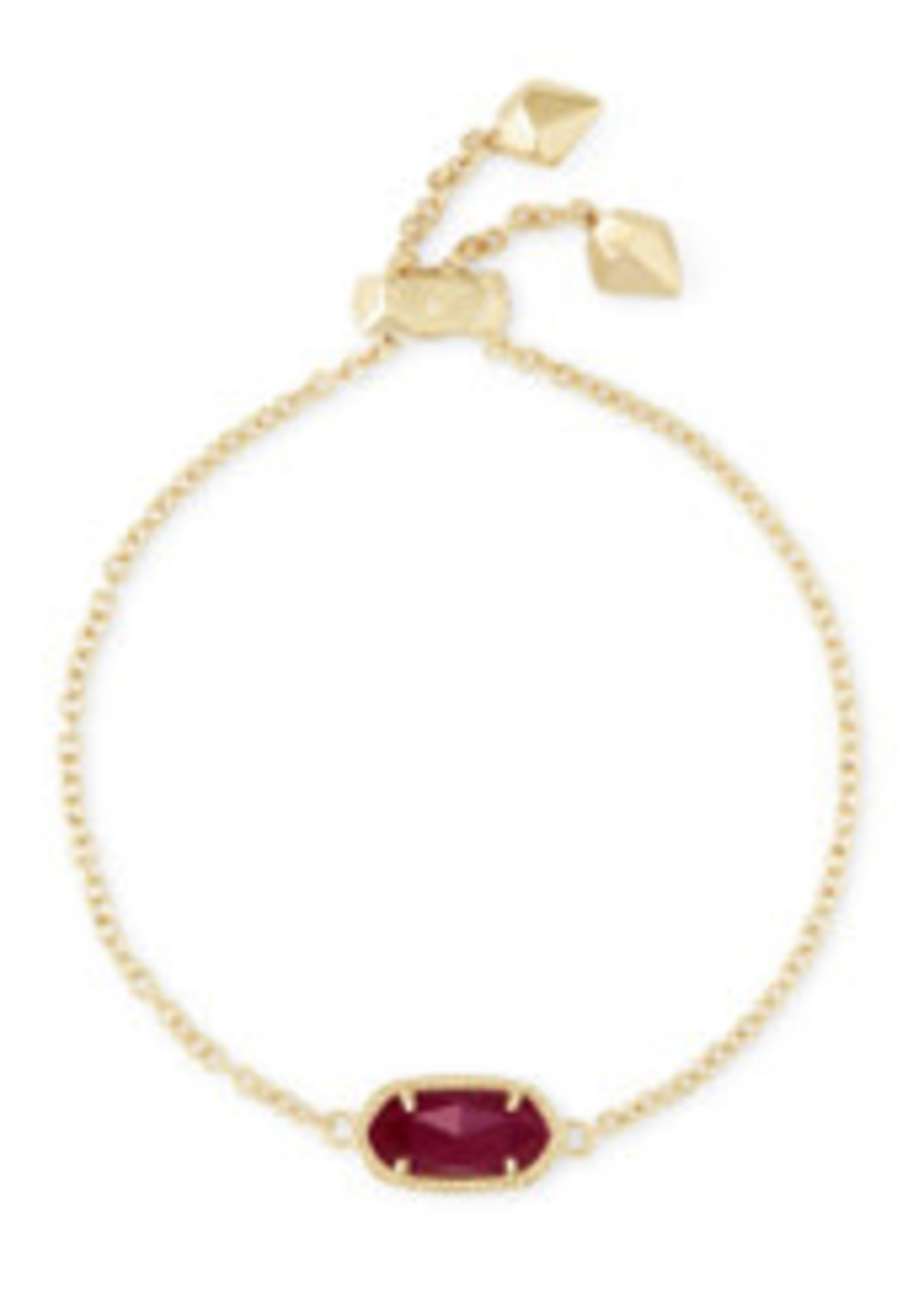 Kendra Scott ELAINA BRACELET GOLD MAROON JADE