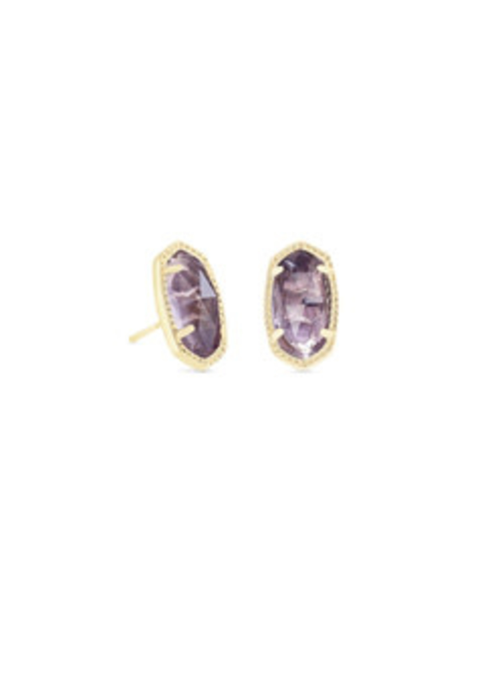 Kendra Scott ELLIE EARRING GOLD PURPLE AMETHYST