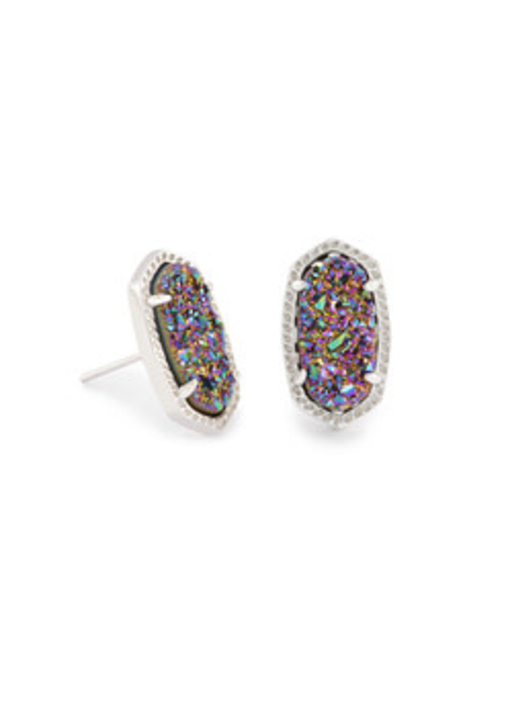 Kendra Scott ELLIE EARRING RHODIUM MULTI DRUSY