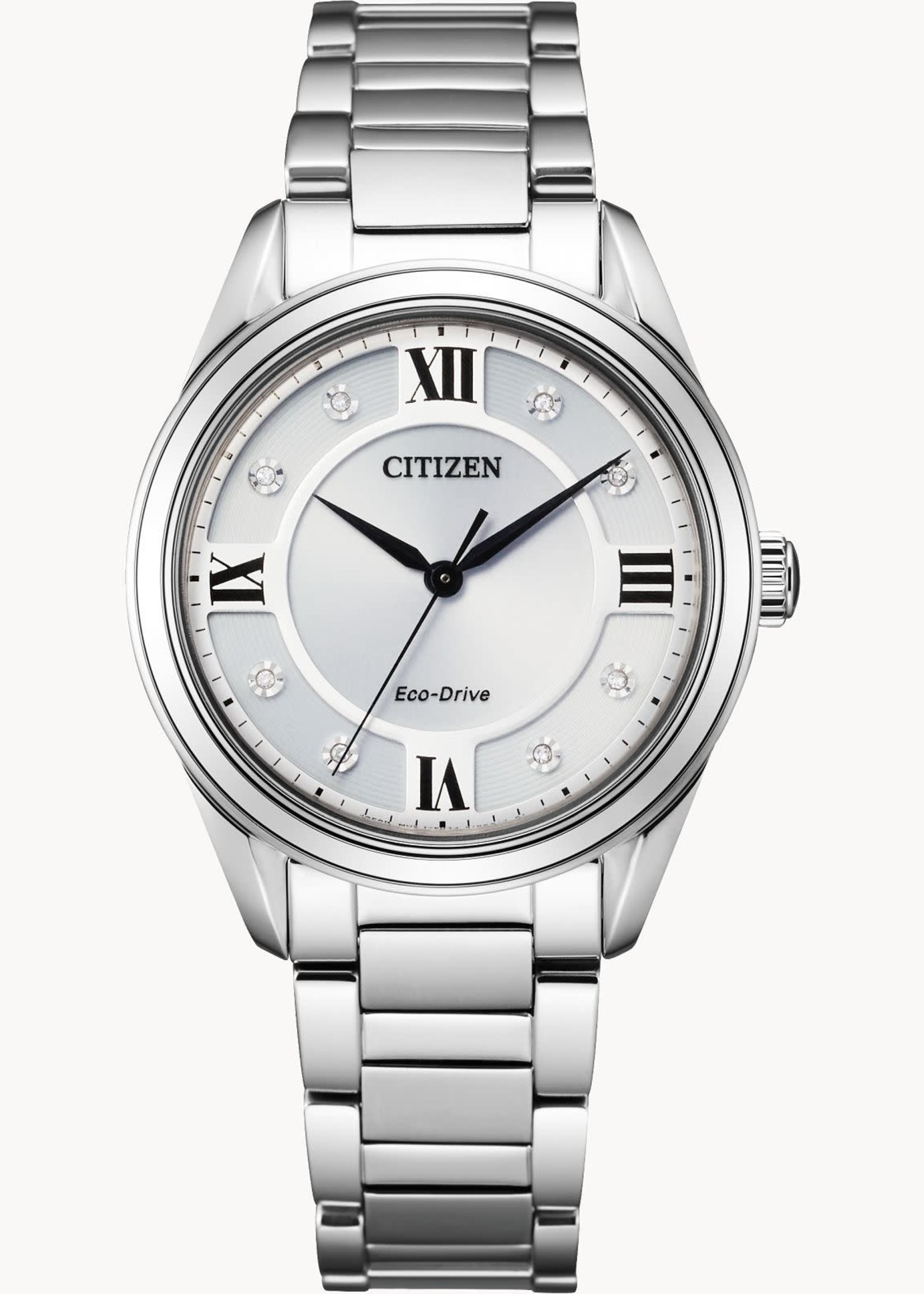 Citizen Ladies Diamond Silver Watch