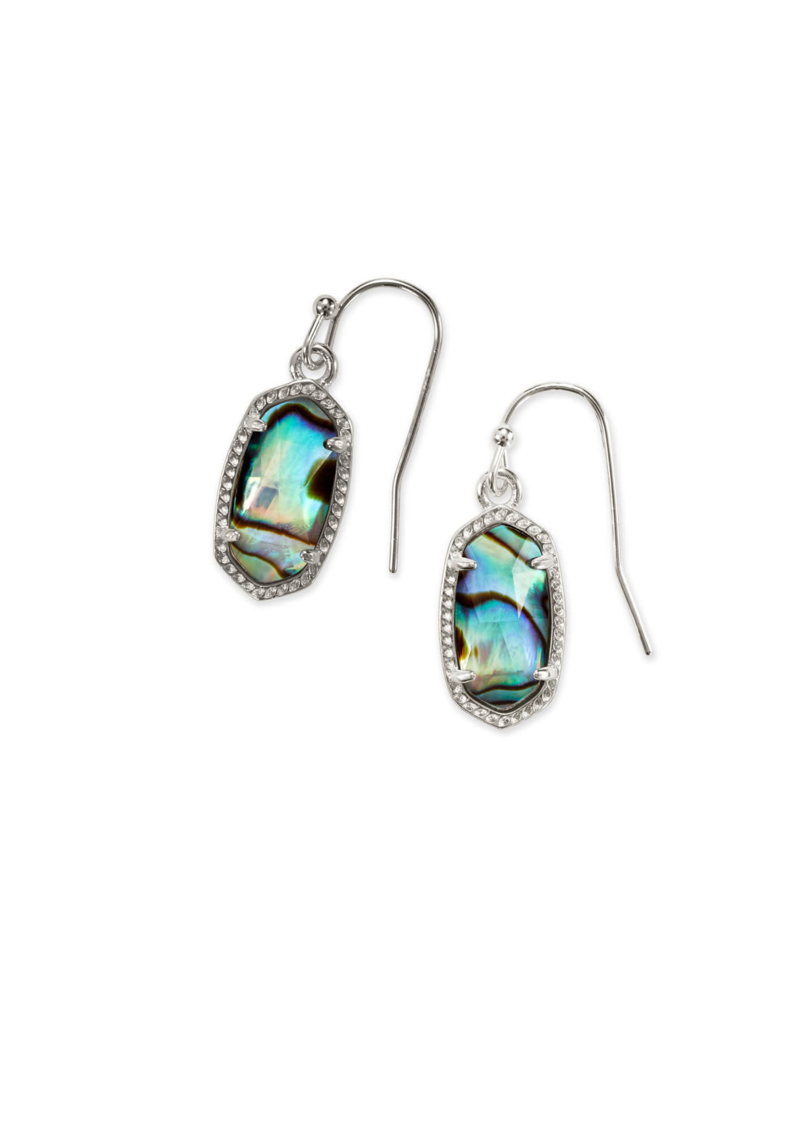 Kendra Scott LEE EARRING RHODIUM ABALONE SHELL