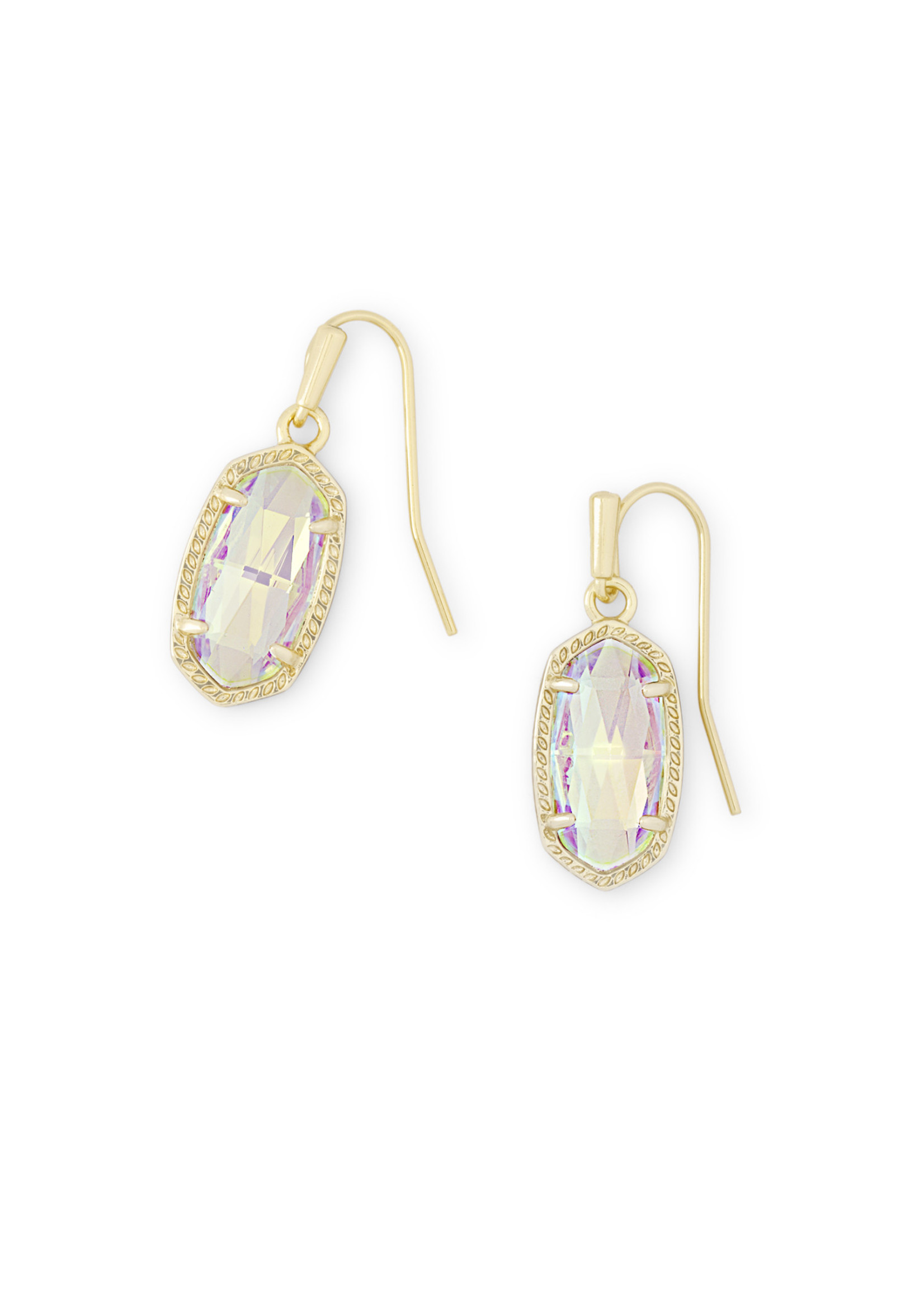 Kendra Scott LEE EARRING GOLD DICHROIC GLASS