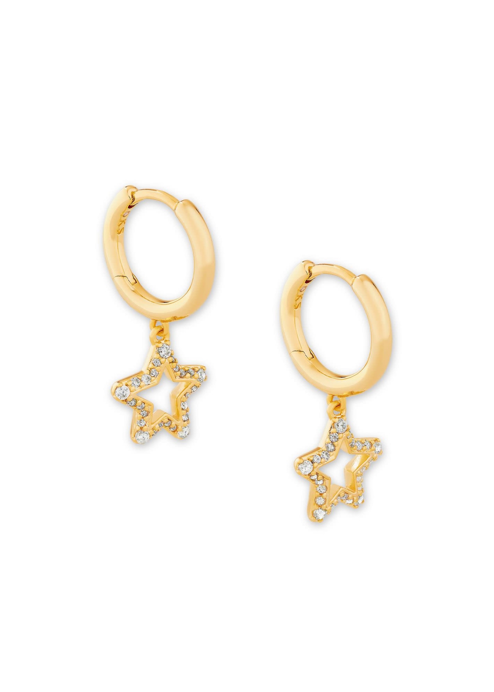 Kendra Scott JAE STAR CRYSTAL HUGGIE EARRING