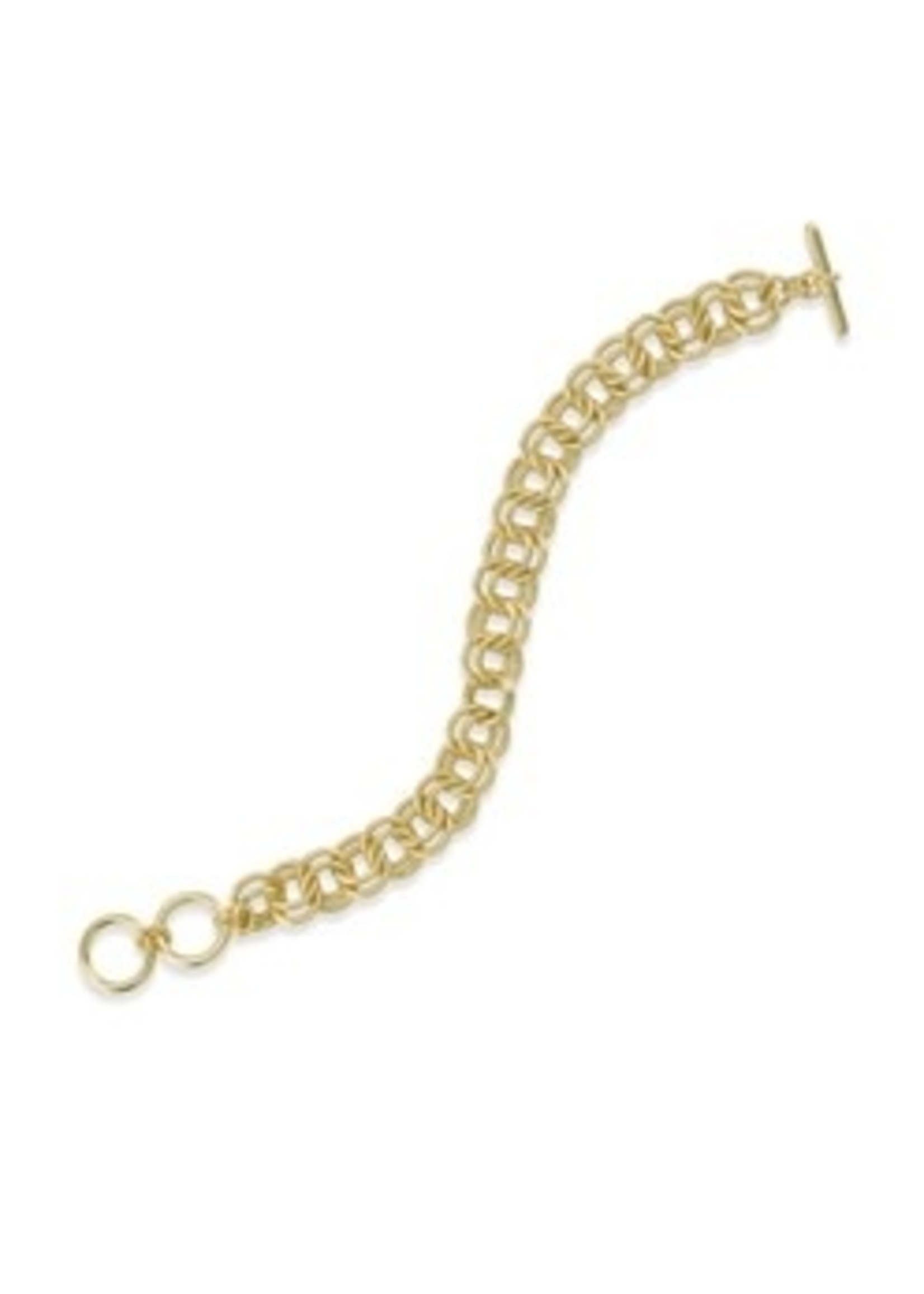 Kendra Scott DOUBLE LINK CHAIN BRACELET GOLD METAL