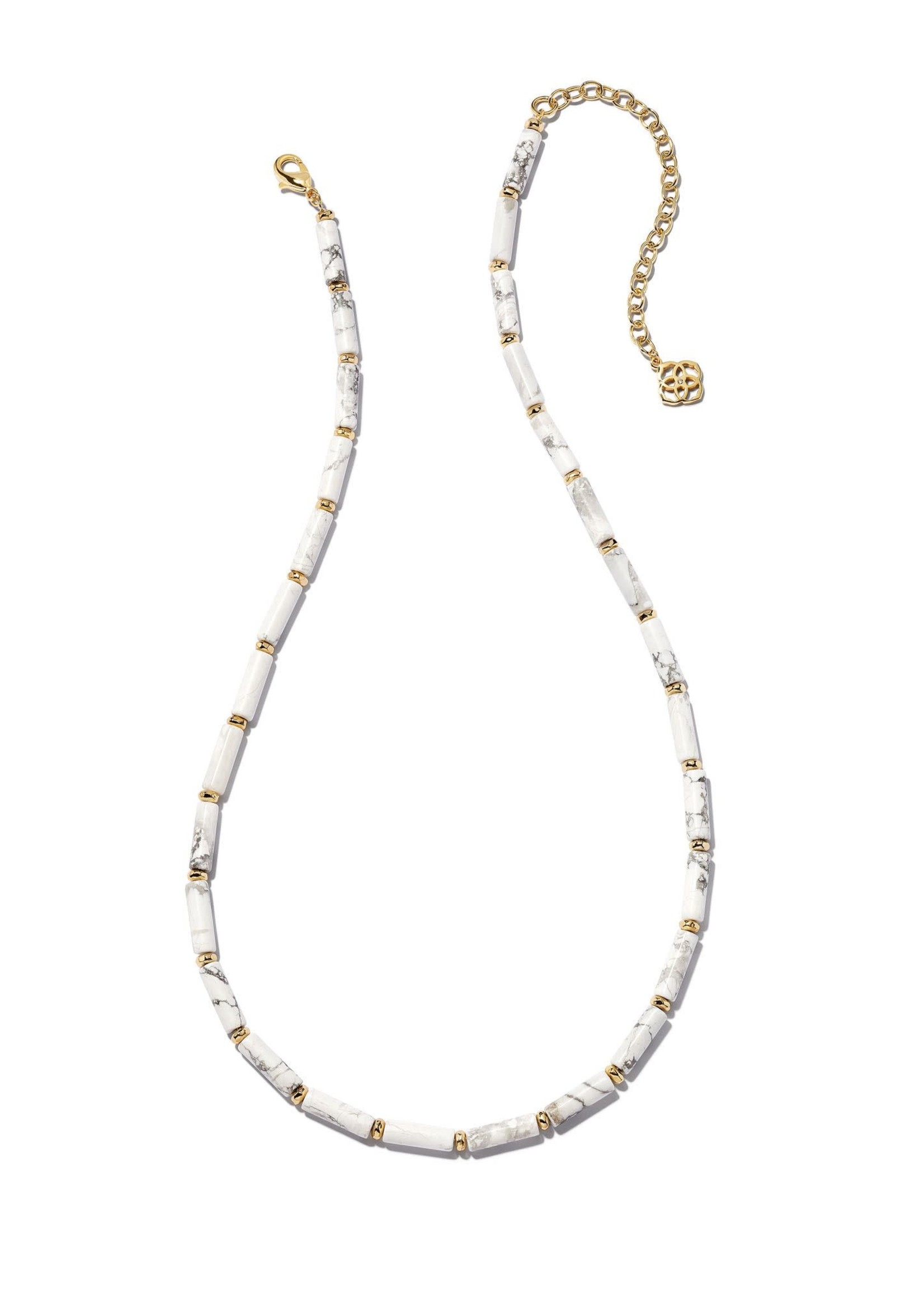 Kendra Scott EMBER STRAND NECKLACE GOLD WHITE HOWLITE