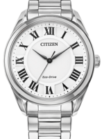 Citizen Ladies Stainless Steel Silver Band White Face Watch