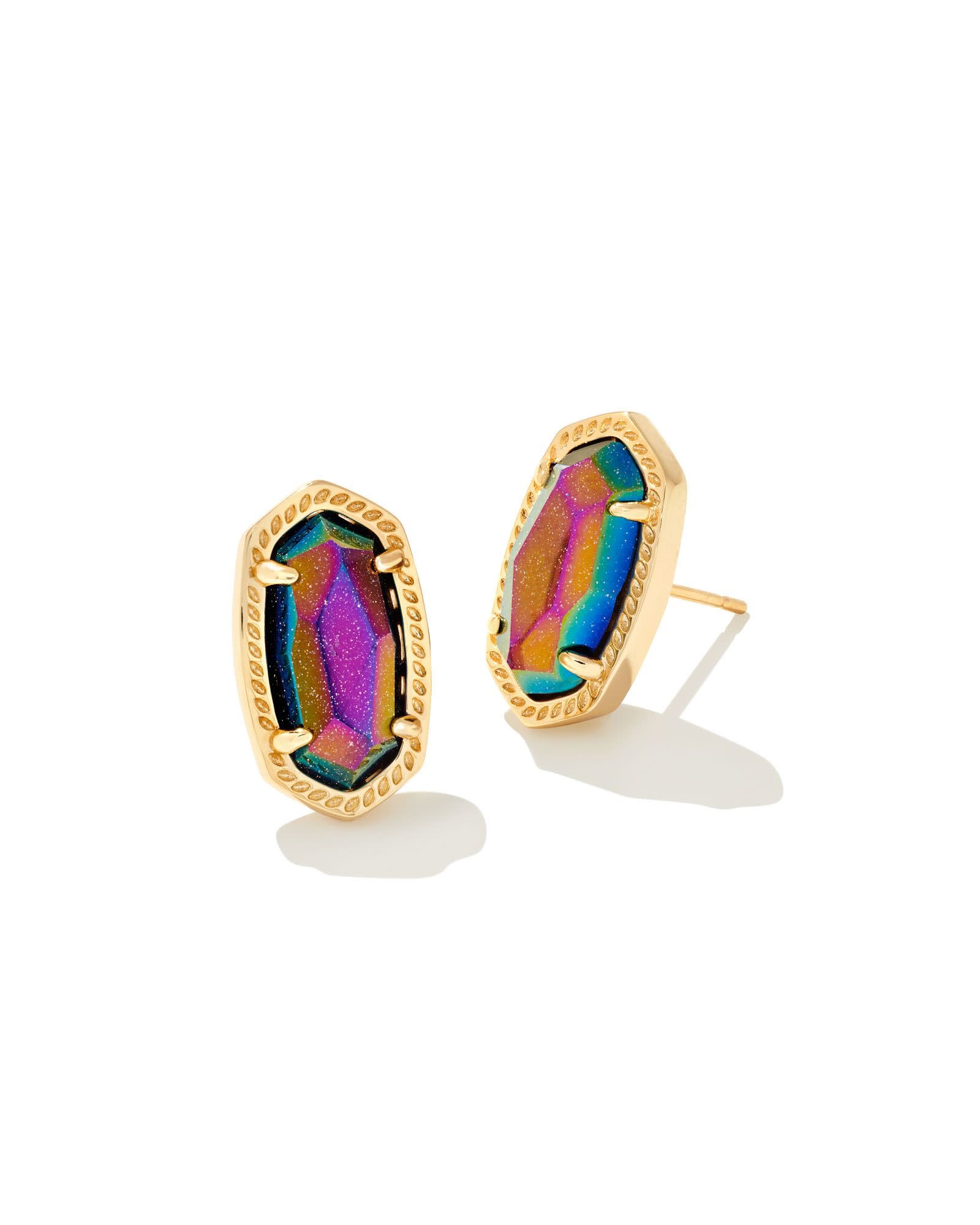 Iridescent 2024 stud earrings
