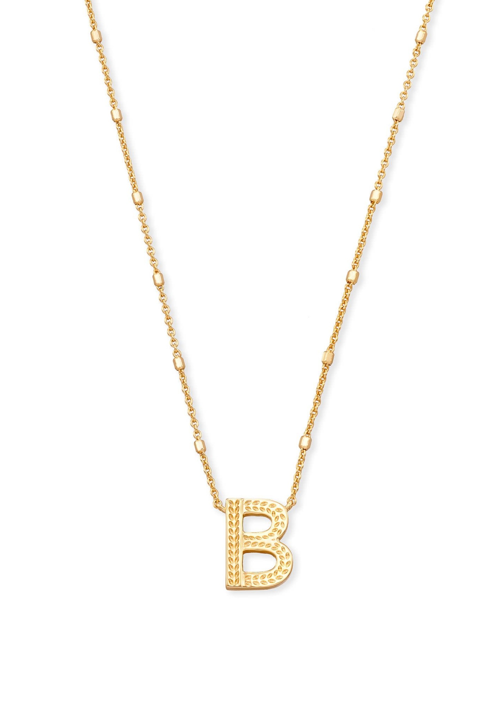 Kendra Scott LETTER B PENDANT NECKLACE GOLD METAL