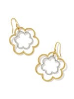 Kendra Scott SUSIE OPEN FRAME EARRINGS MIXED METAL