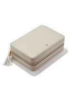 Kendra Scott MEDIUM ZIP JEWELRY CASE TAUPE