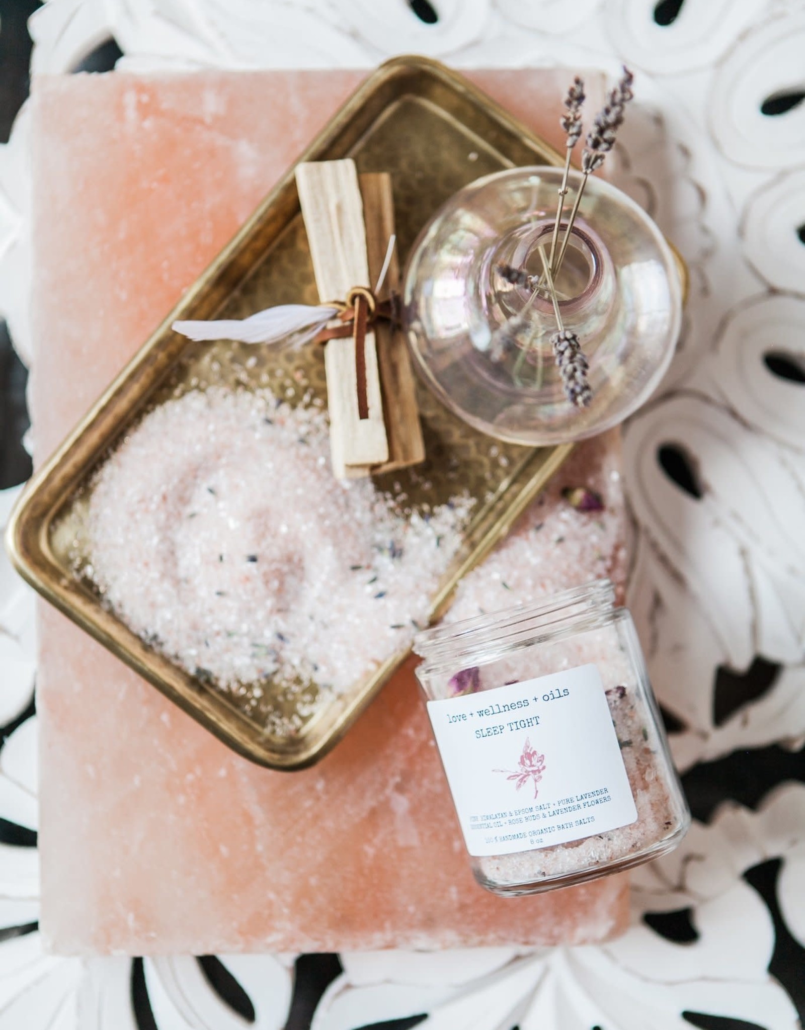 Bath Salt Jar With Spoon 2 Broke Girls Boutique