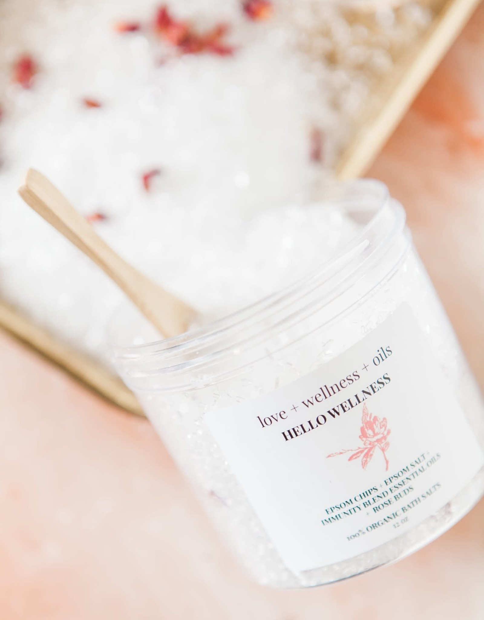 Bath Salt Jar With Spoon 2 Broke Girls Boutique