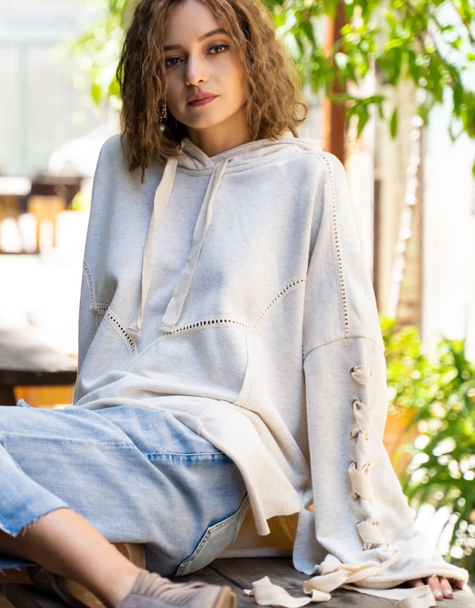 French Terry Hoodie 2 Broke Girls Boutique