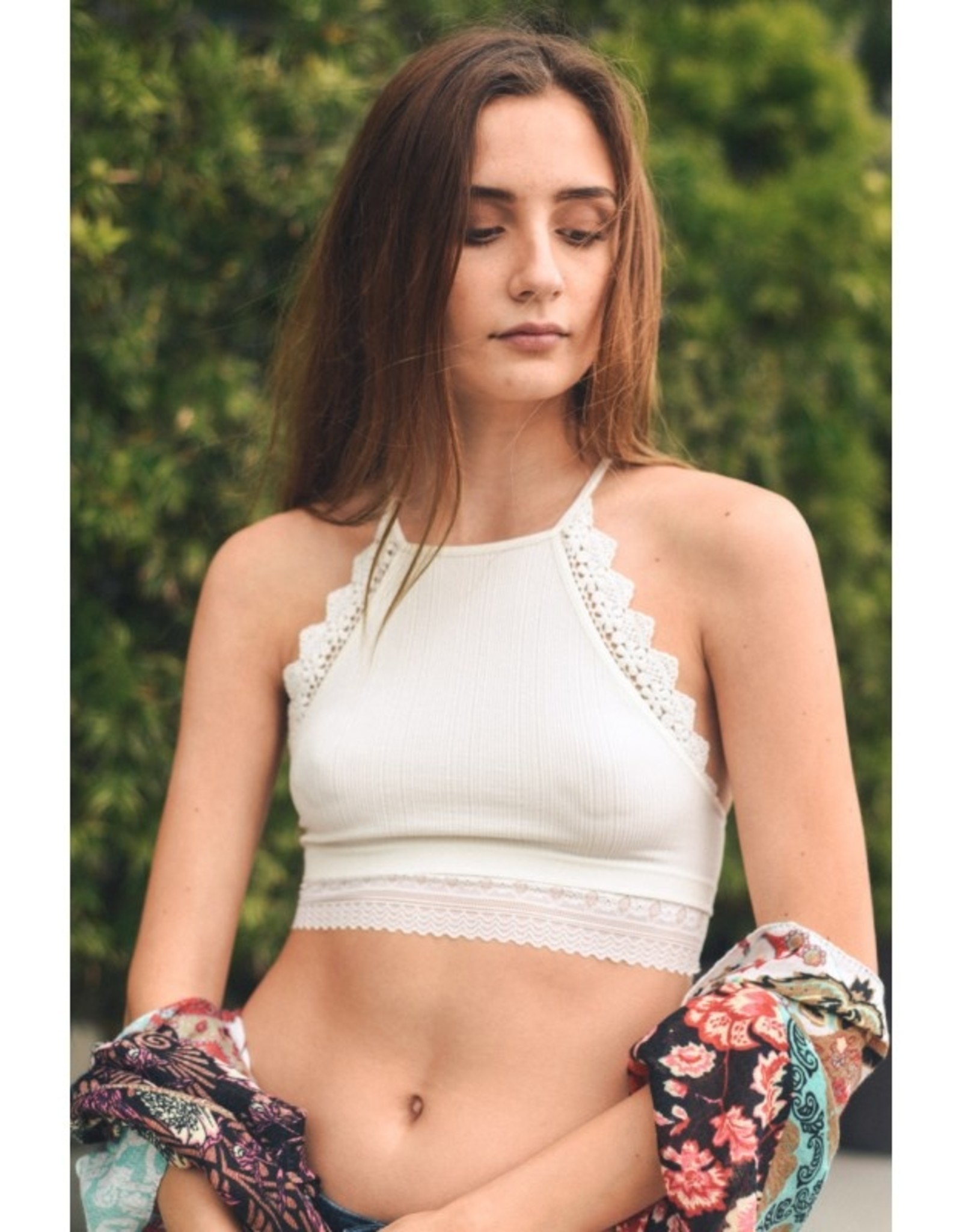 Crochet / Lace Trim Bralette 2 Broke Girls Boutique