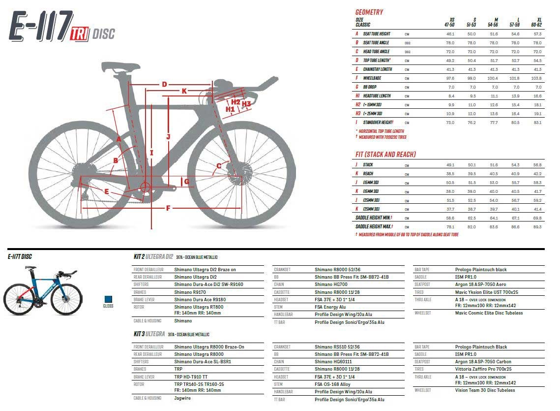 Argon 18 hot sale e117 geometry