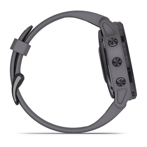 Garmin Garmin fenix 6S Solar 42mm Amethyst Steel, Wristband: Shale Grey