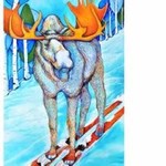 Katie Sevigny Skiing Moose