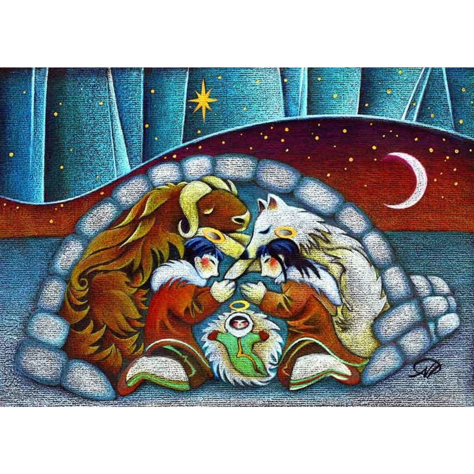 Nathalie Parenteau Arctic Holy Night (art card) | Nathalie Parenteau