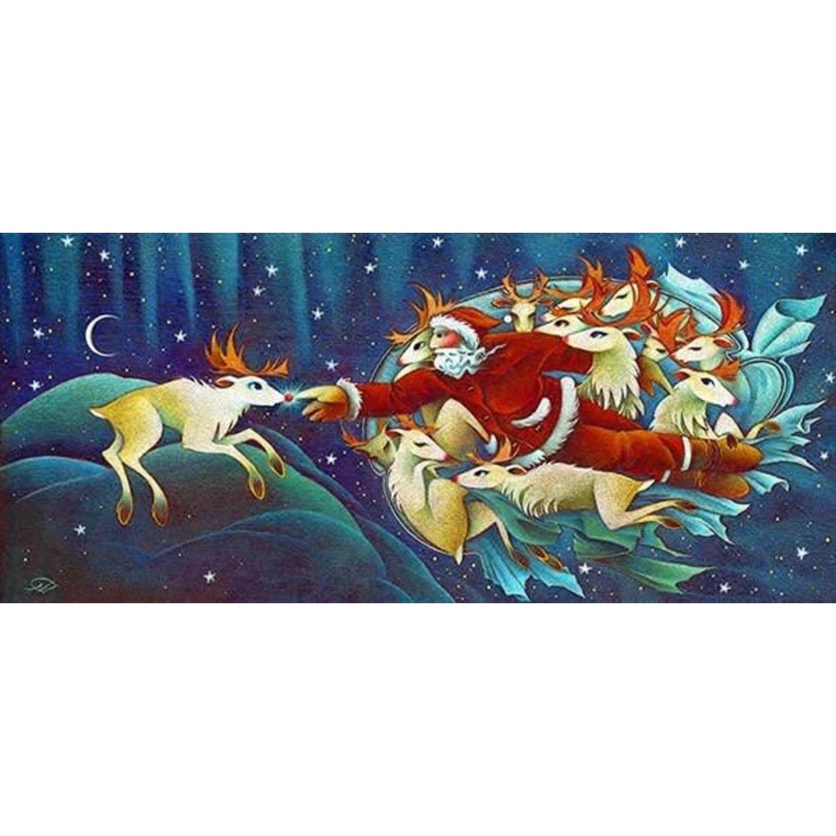 Nathalie Parenteau Creation of Rudolph (art card) | Nathalie Parenteau