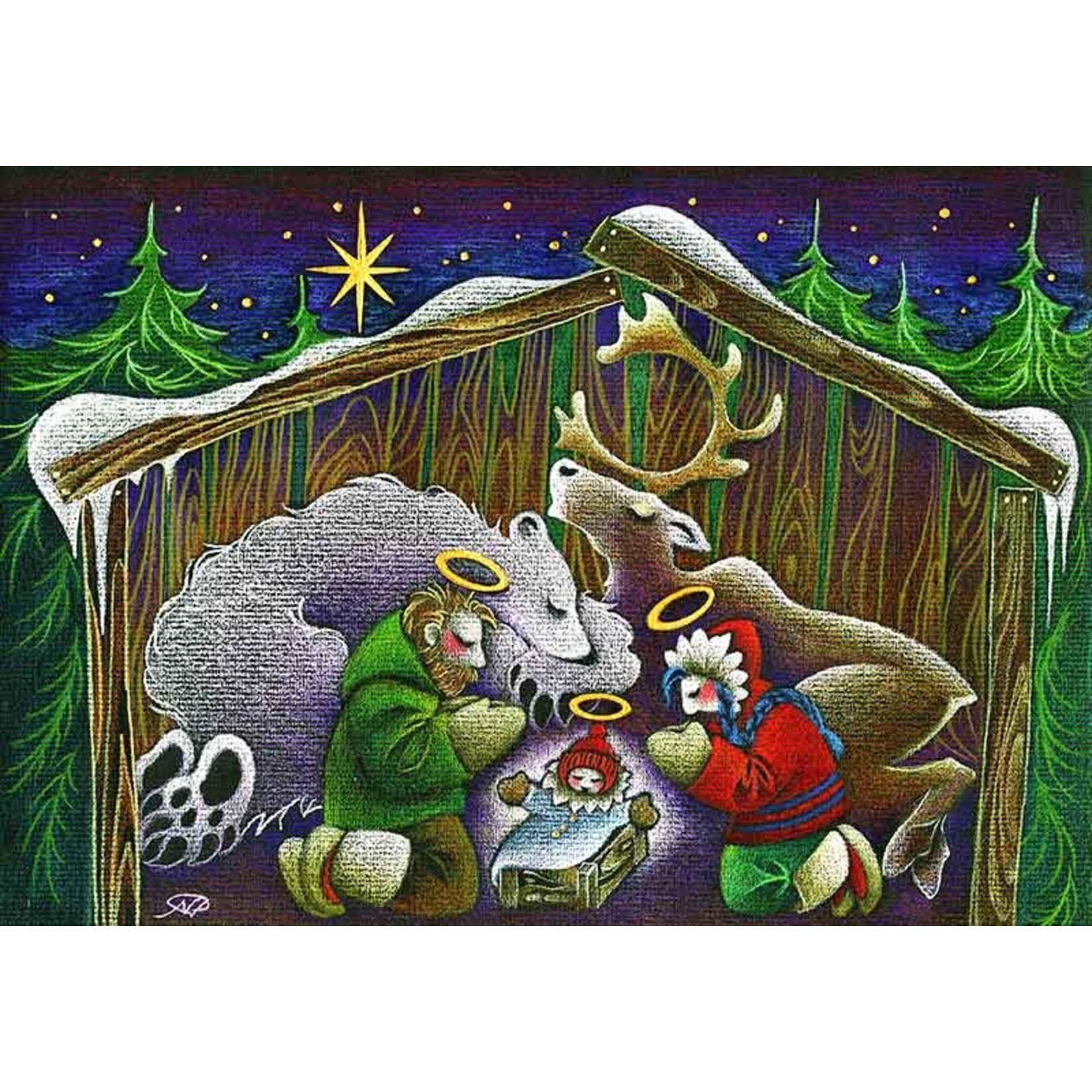 Nathalie Parenteau Northern Nativity (art card) | Nathalie Parenteau