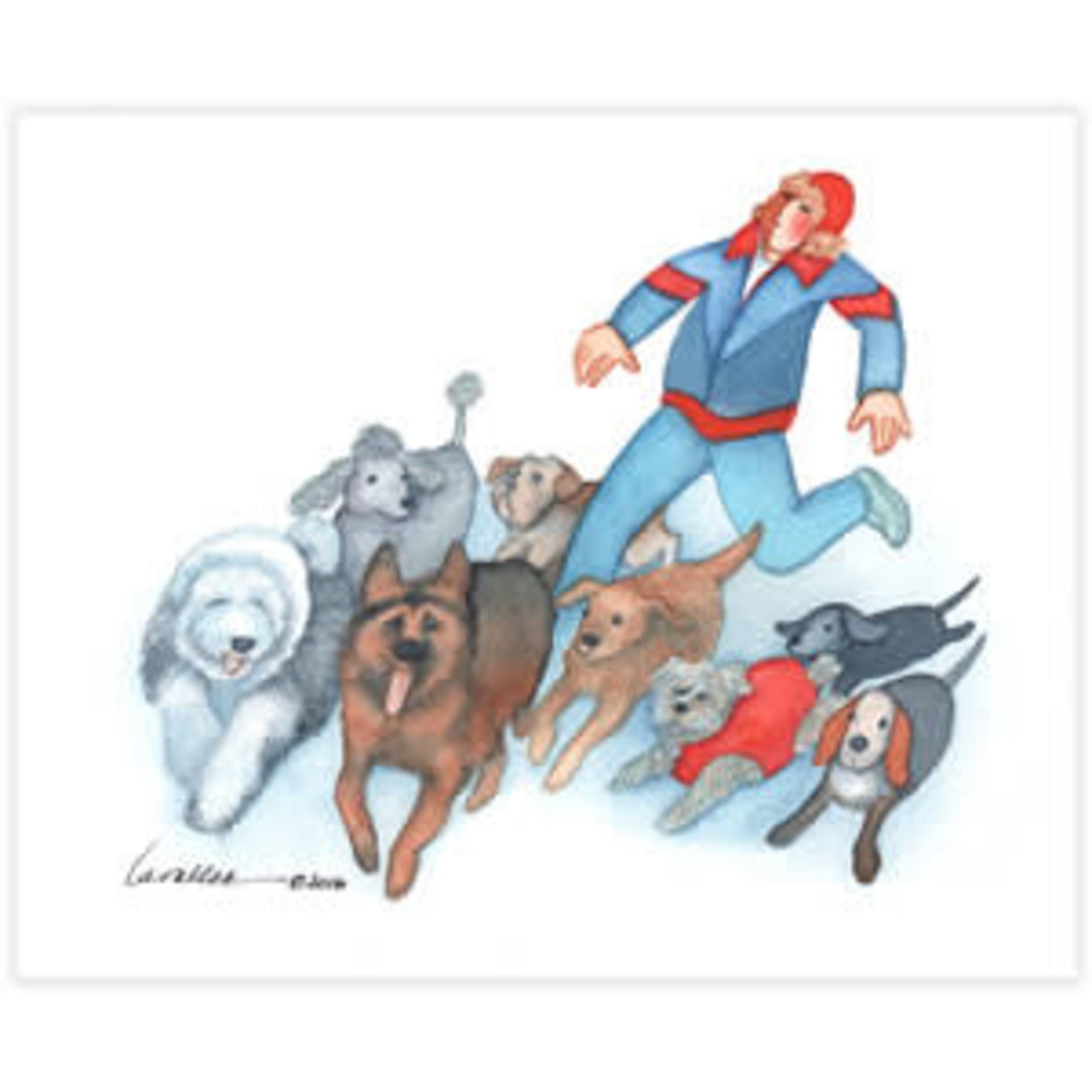 Barbara Lavallee Running with Dogs | Barbara Lavallee