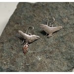 Water's Edge Studio Raven Earrings with Mokume