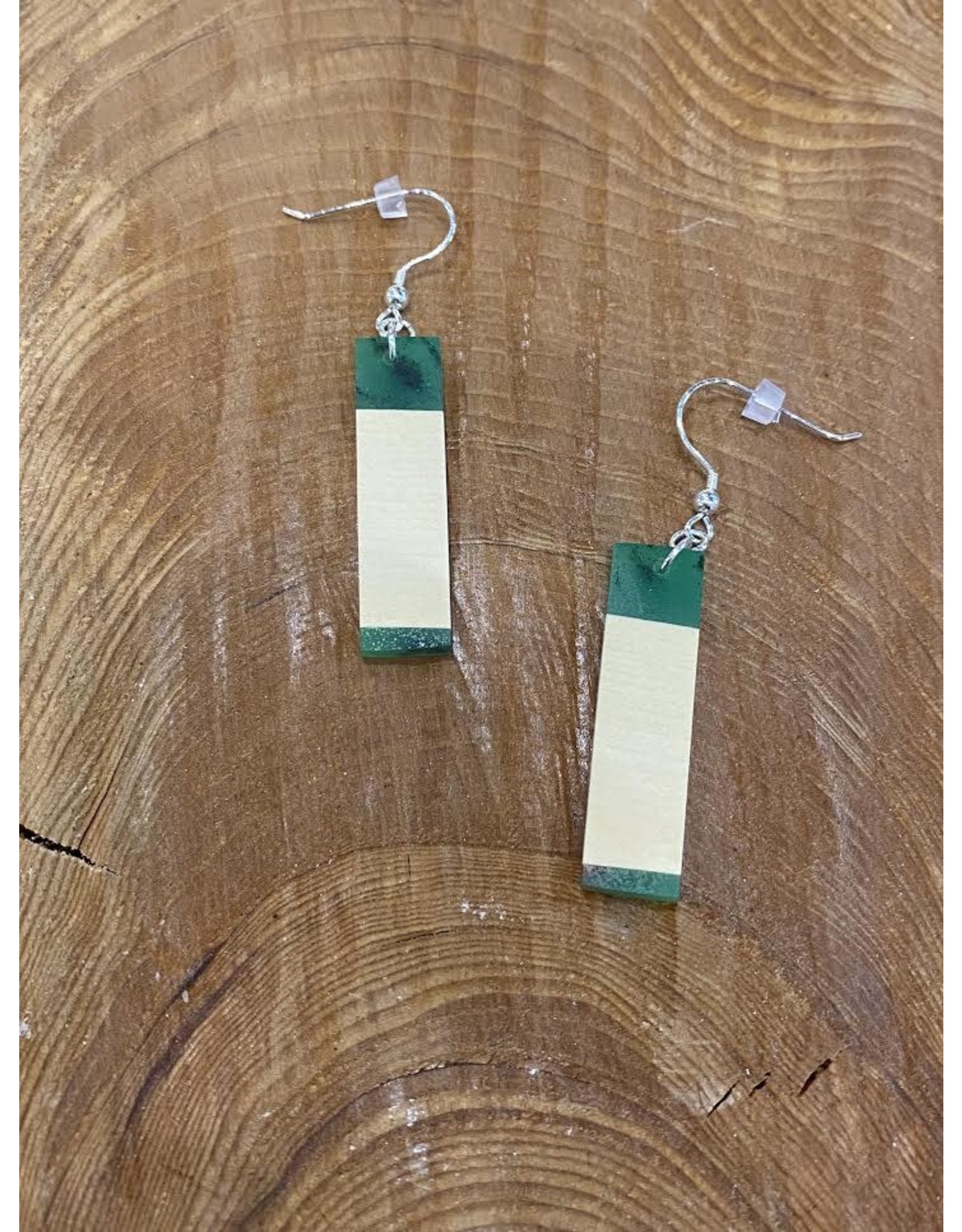 Timber and Tides Timber & Tides Earrings Green Yellow Cedar III