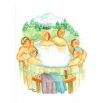 Barbara Lavallee Tub Full of Tourists (art card)