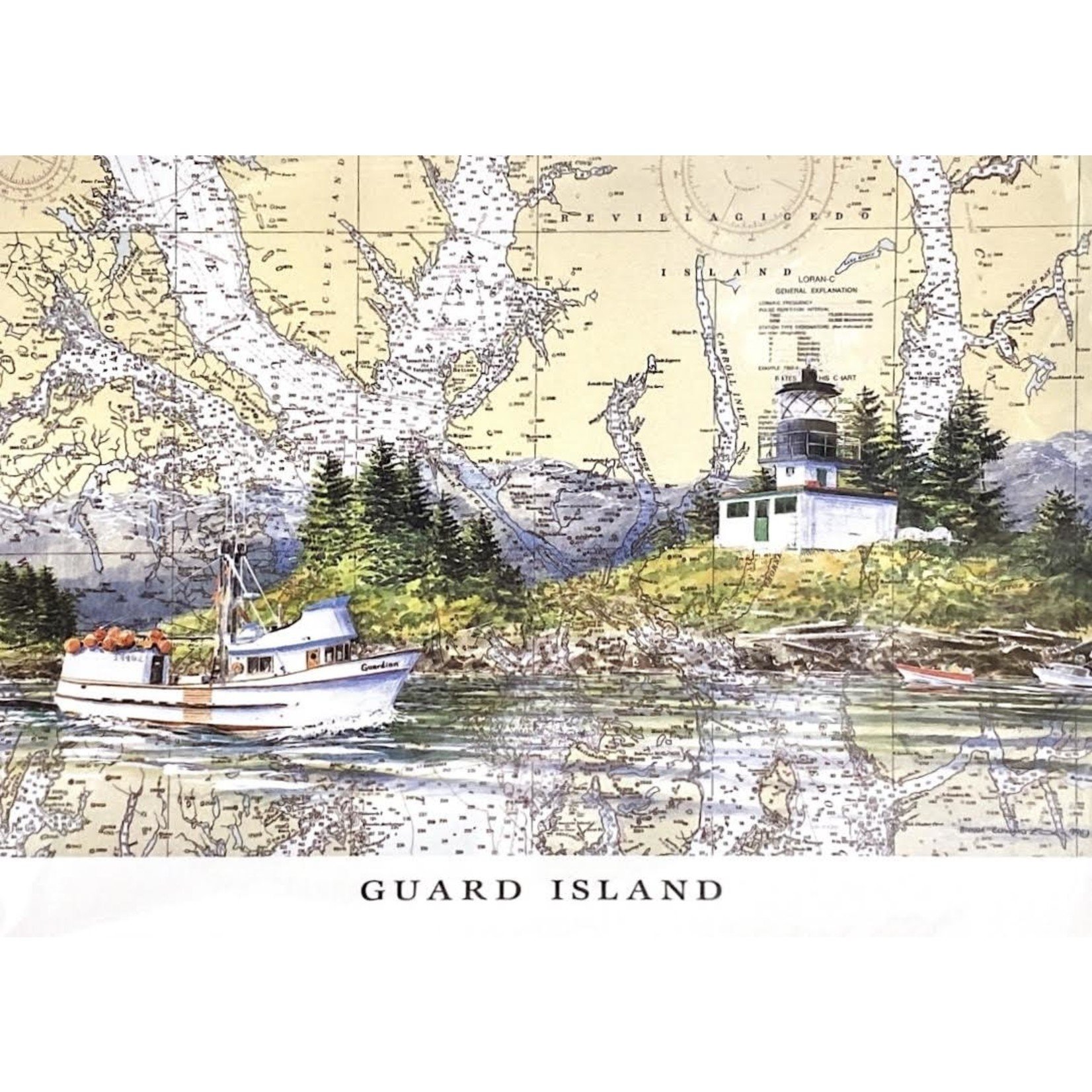 Brenda Schwartz Yeager Guard Island (art card) | Brenda Schwartz-Yeager