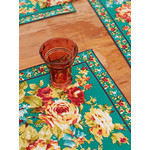 April Cornell Cottage Rose Teal Placemat