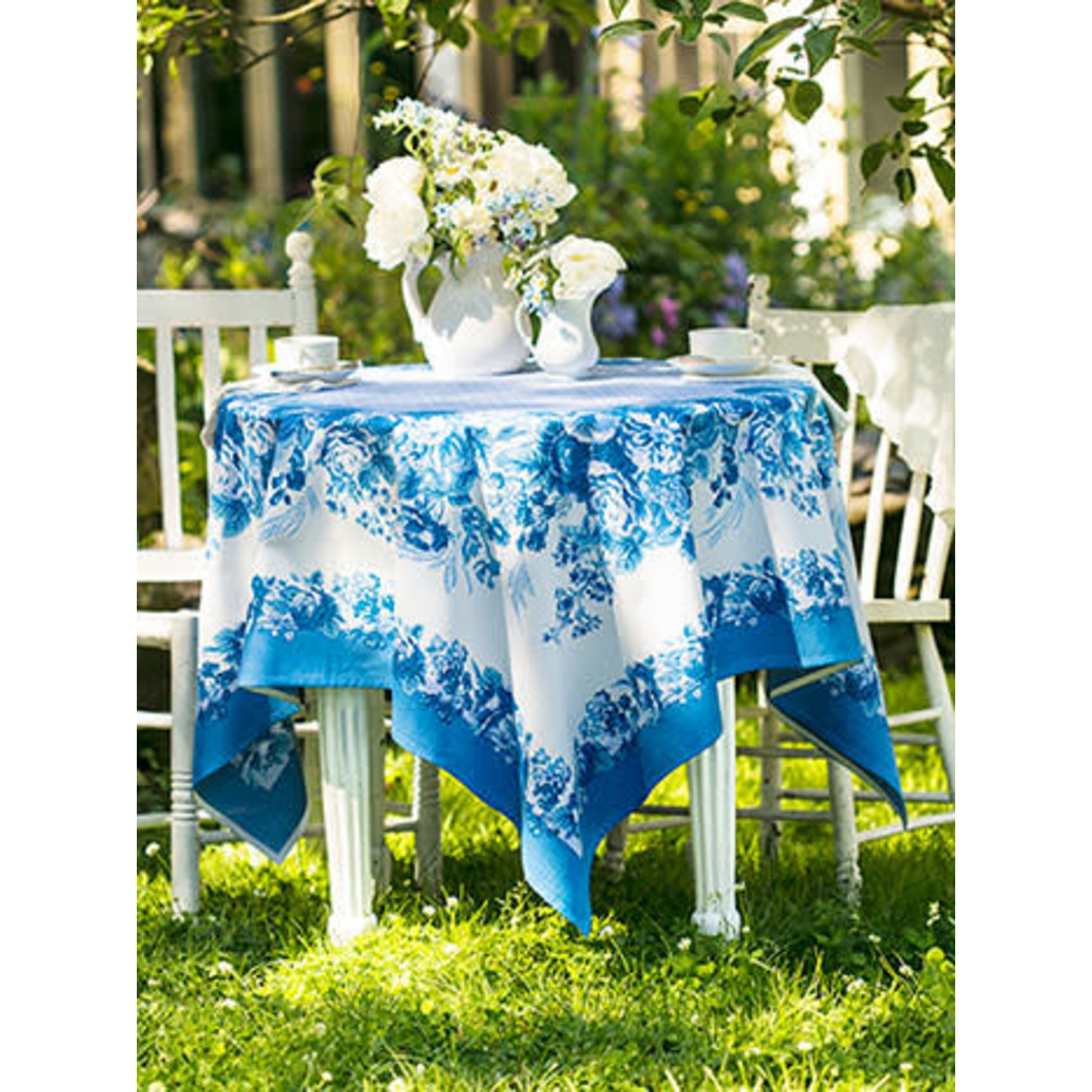 April Cornell Marion Blue Tablecloth | April Cornell