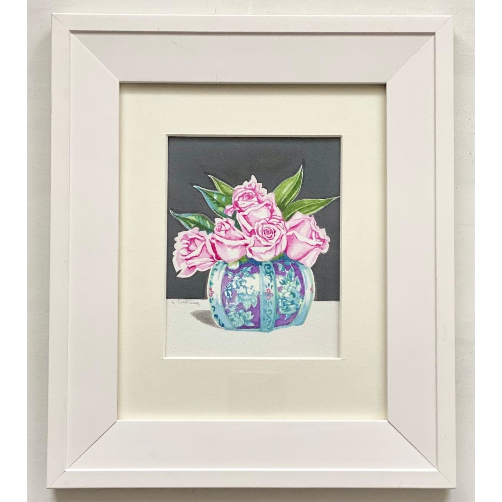 Alice Tersteeg Five Roses (framed original) | Alice Tersteeg
