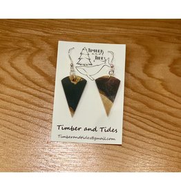 Timber and Tides Resin & Driftwood Earrings (21-37)