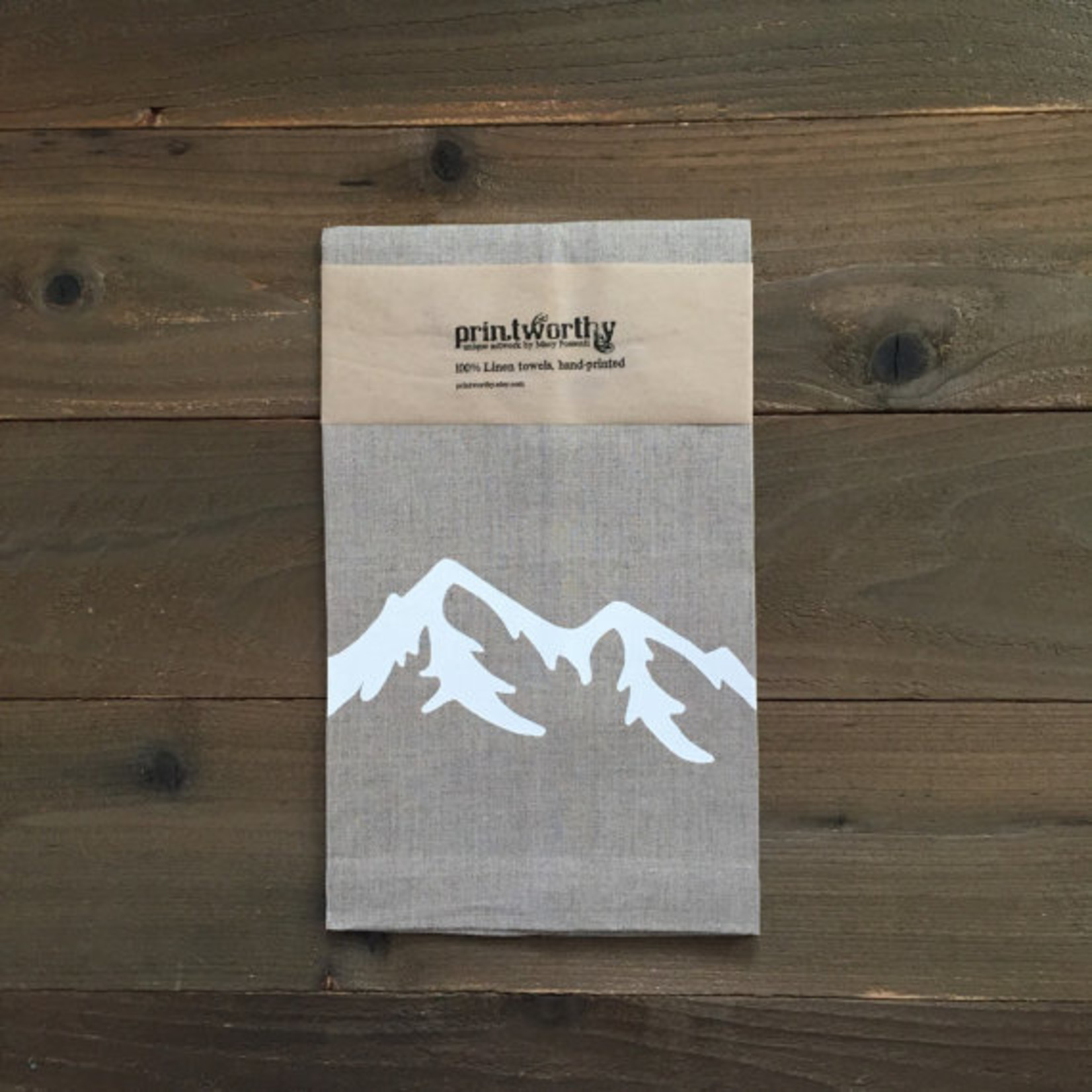 Printworthy Arts Mountains Tea Towel | Macy Possenti