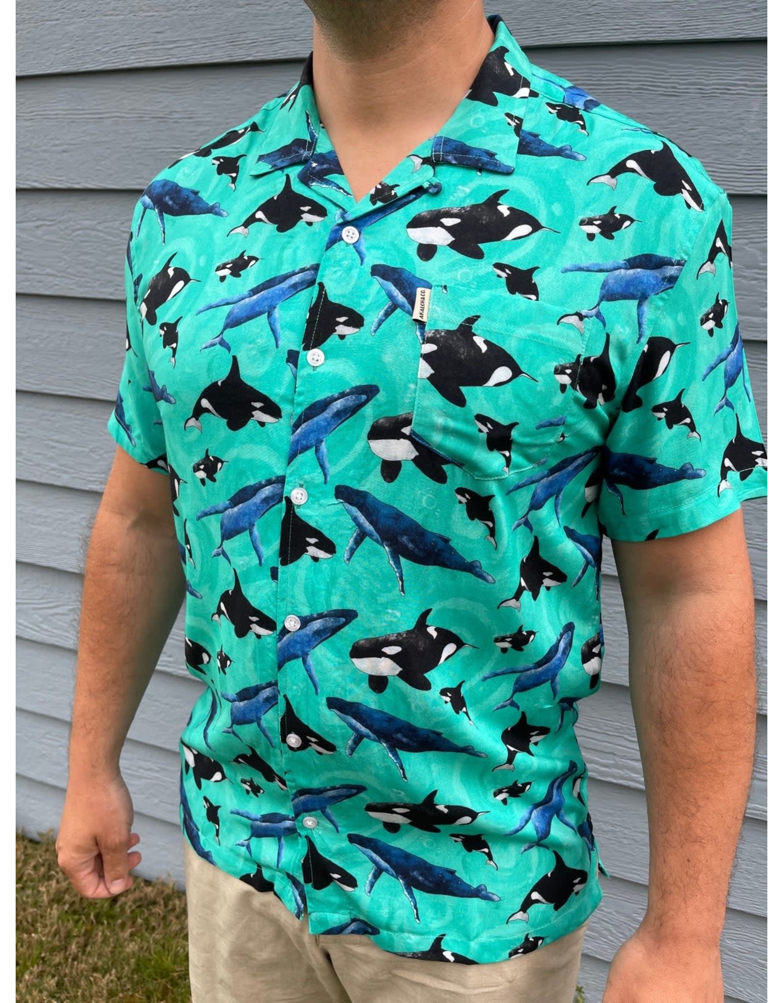 AK Aloha Humpback and Orca | AK Aloha Co. Shirt