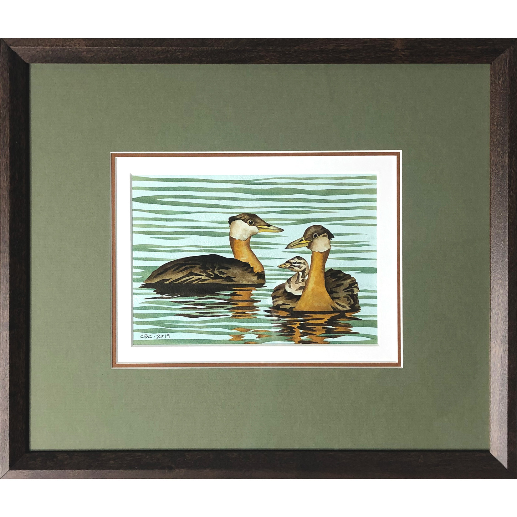 Courtenay Birdsall-Clifford Grebe Family (framed original) | Courtenay Birdsall-Clifford