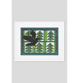 KB's Handmade Creations Rainforest Raven (art card)