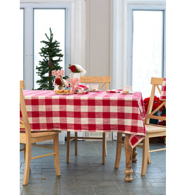 April Cornell Red Cottage Check Tablecloth
