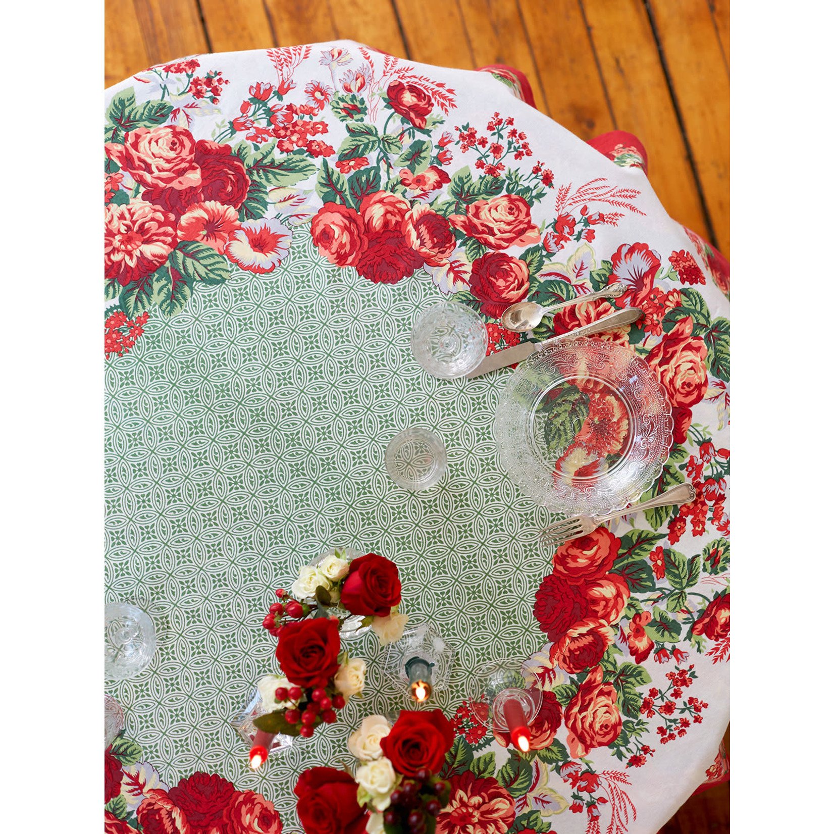 April Cornell Marion Red Tablecloth | April Cornell