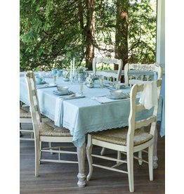 April Cornell Mist Luxurious Linen Jacquard Tablecloth