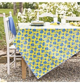 April Cornell Elizabeth's Garden Yellow Oil Tablecloth