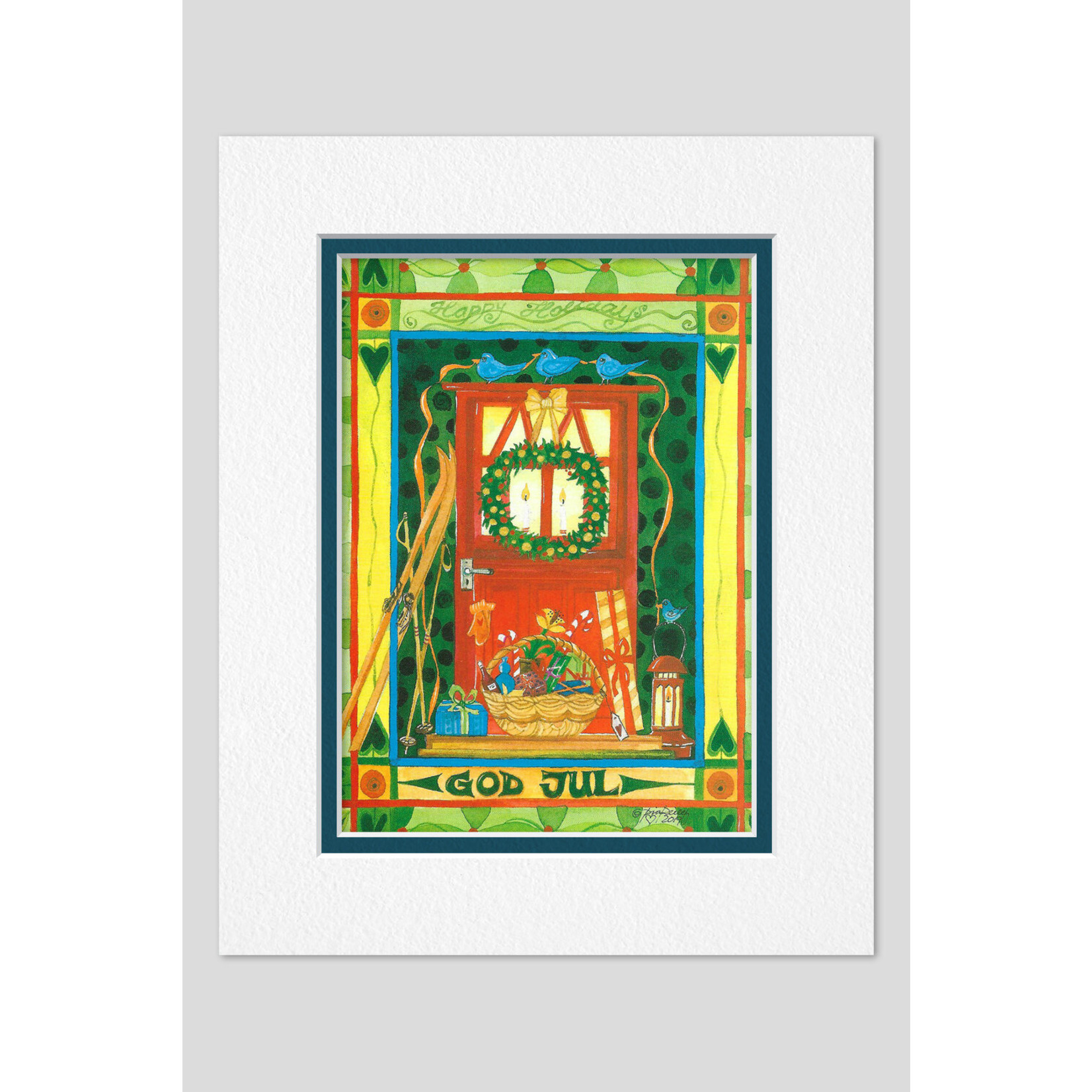 Pia Reilly God Jul (art card) Pack of 6 | Pia Reilly